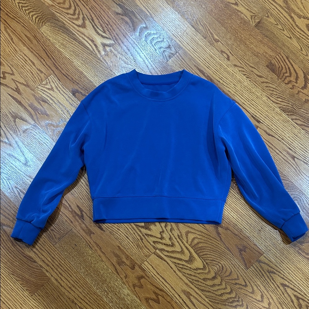 lululemon athletica Vibrant Blue Crew Neck Sweater